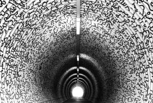 Photo by Will Mu on Pexels.com tunnel with scribblings on the walls and ceilings